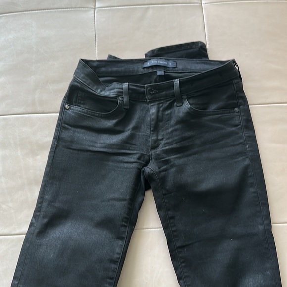 Juicy Couture size 25 black waxed jeans - Picture 4 of 5